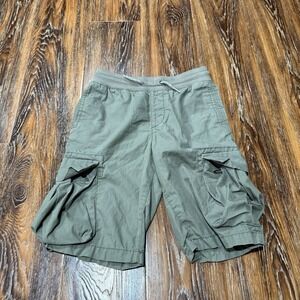 Gap Army Green Cargo Shorts Boy's Size XL 12 Dark Olive Kids Youth